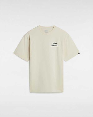 Beige Men Vans Skull Void Classic T Shirts Canada | VN9541782