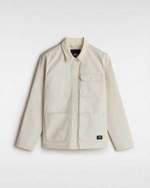 Beige Women Vans Drill Chore Jacket Canada | VN9281345