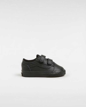 Black Kids' Vans Old Skool (1-4 Years) Sneakers Canada | VN9850746