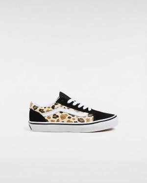 Black Kids' Vans Old Skool (8-14 Years) Sneakers Canada | VN6142057
