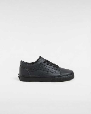 Black Kids' Vans Old Skool (8-14 Years) Sneakers Canada | VN6409283