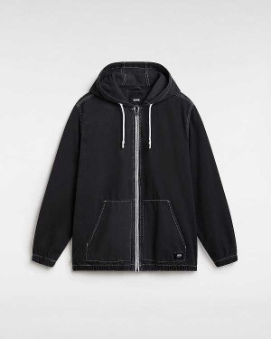 Black Men Vans Ashford Denim Jacket Canada | VN2496813