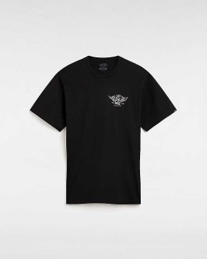 Black Men Vans Club House T Shirts Canada | VN0963751
