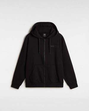Black Men Vans Essential Relaxed Hoodie Canada | VN1703469