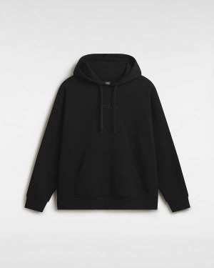 Black Men Vans Essential Relaxed Hoodie Canada | VN4125376