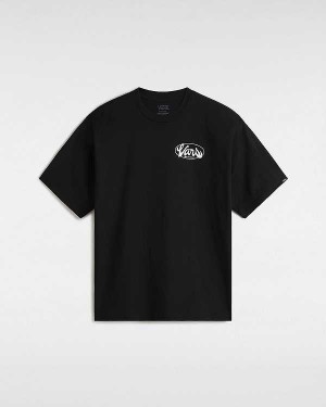 Black Men Vans Global Line T Shirts Canada | VN3789501
