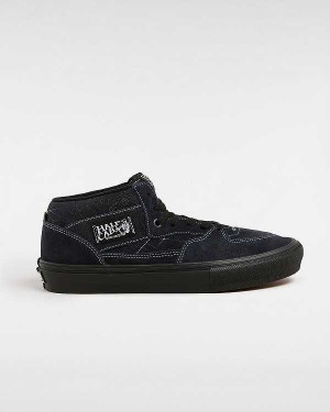 Black Men Vans Half Cab Web Skate Shoes Canada | VN8960432