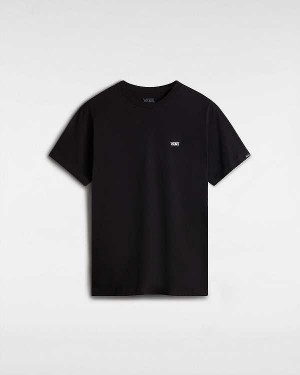 Black Men Vans Left Chest Logo T Shirts Canada | VN5163409