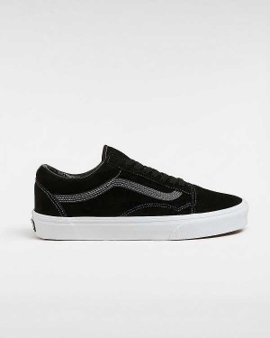 Black Men Vans Old Skool Pig Suede Sneakers Canada | VN3275906