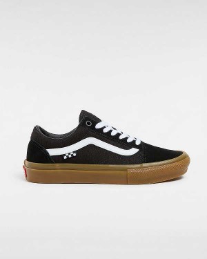 Black Men Vans Old Skool Skate Shoes Canada | VN5796420