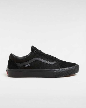 Black Men Vans Old Skool Skate Shoes Canada | VN7523016