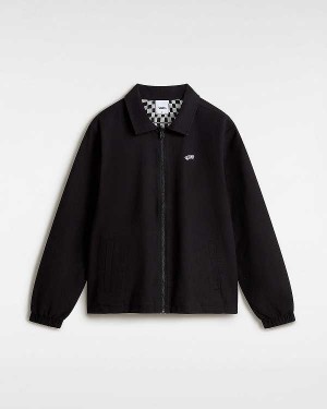 Black Men Vans Premium Reversible Station Jacket Canada | VN4795620
