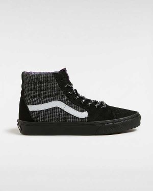 Black Men Vans Sk8-Hi Skate Shoes Canada | VN6731408