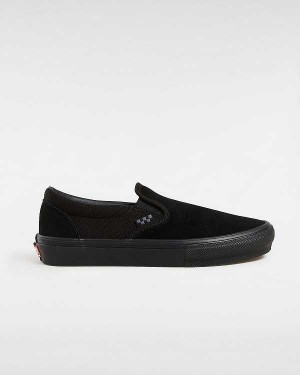 Black Men Vans Skate Slip On Shoes Canada | VN4593821