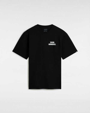 Black Men Vans Skull Void Classic T Shirts Canada | VN0243865