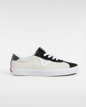 Black Men Vans Sport Low Suede Sneakers Canada | VN4896702