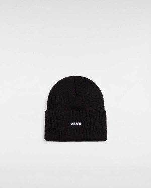 Black Unisex Vans Bagley Tall Cuff Beanie Canada | VN4603791