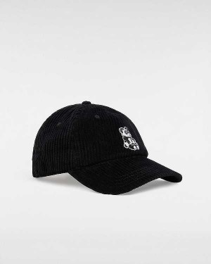 Black Unisex Vans Hosmer Curved Bill Hats Canada | VN8934612