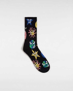 Black Unisex Vans Skate Clay Crew (1 pair) Socks Canada | VN7348290