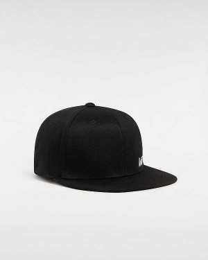Black Unisex Vans Splitz Flexfit Hats Canada | VN9421867