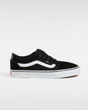 Black Women Vans Chukka Low Sidestripe Skate Shoes Canada | VN8142573