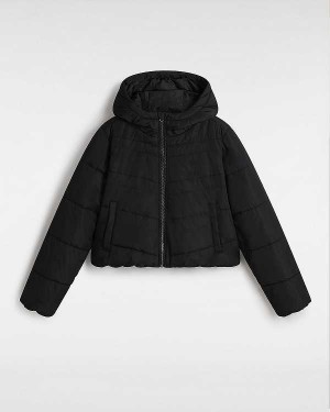 Black Women Vans MTE Foundry Crop Jacket Canada | VN9826540