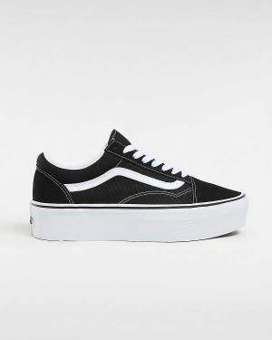 Black Women Vans Old Skool Platform Shoes Canada | VN0264378