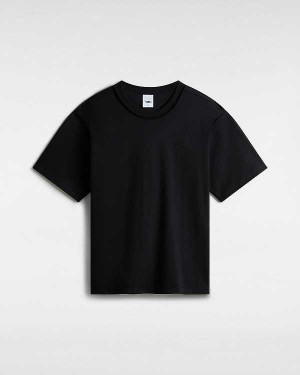 Black Women Vans Premium Logo T Shirts Canada | VN9581460