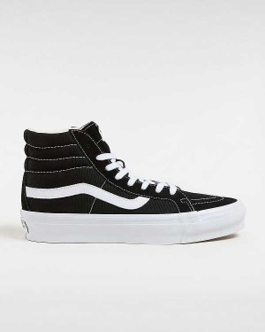 Black Women Vans Premium Sk8-Hi 38 Reissue Skate Shoes Canada | VN7952463