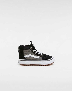 Black / Grey Kids' Vans MTE Sk8-Hi Zip (1-4 Years) Sneakers Canada | VN0634289