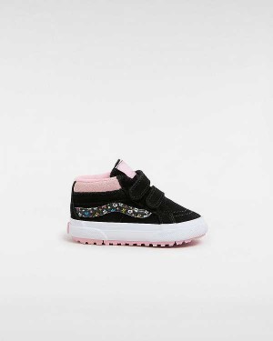 Black / Pink Kids' Vans MTE Sk8-Mid Reissue Hook and Loop (1-4 Years) Sneakers Canada | VN8123065
