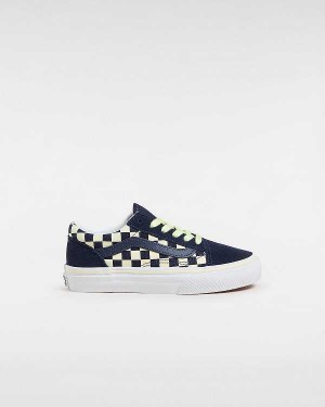 Blue Kids' Vans Old Skool (4-8 Years) Sneakers Canada | VN5760829
