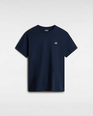 Blue Men Vans Left Chest Logo T Shirts Canada | VN7596412