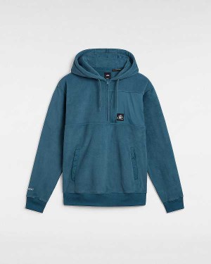 Blue Men Vans MTE Polartec Hoodie Canada | VN4130675
