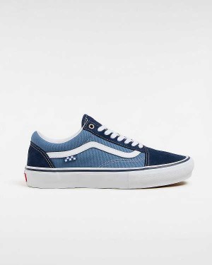 Blue Men Vans Old Skool Skate Shoes Canada | VN9407618