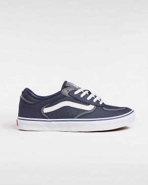 Blue Men Vans Rowley Skate Shoes Canada | VN0618593