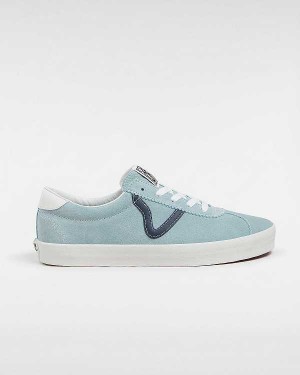 Blue Men Vans Sport Low Suede Sneakers Canada | VN3968170