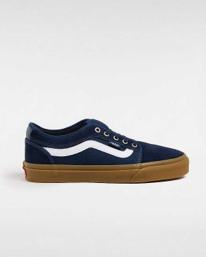 Blue Women Vans Chukka Low Sidestripe Skate Shoes Canada | VN1049856