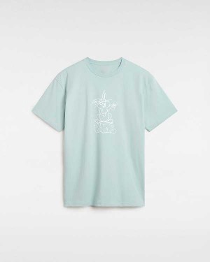 Blue Women Vans Crazy Eddy T Shirts Canada | VN2496380