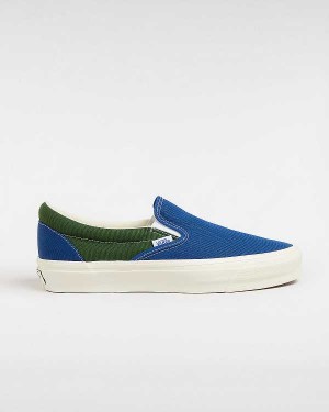 Blue / Green Men Vans Premium 98 Slip On Shoes Canada | VN2983147