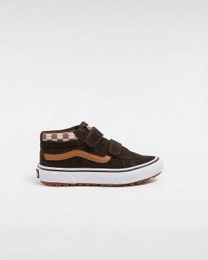 Brown Kids' Vans MTE Sk8-Mid Reissue Hook and Loop (4-8 years) Sneakers Canada | VN4391602