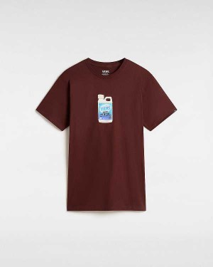 Brown Men Vans Extra Strength T Shirts Canada | VN5480132