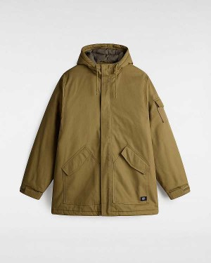 Brown Men Vans Henrique Parka Jacket Canada | VN5180976