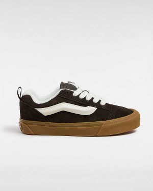 Brown Men Vans Knu Skool Sneakers Canada | VN5426871