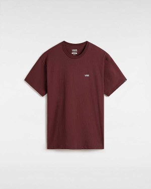 Brown Men Vans Left Chest Logo T Shirts Canada | VN4238751
