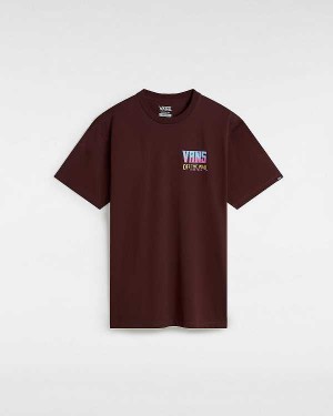 Brown Men Vans Palm Cheers Classic T Shirts Canada | VN1956304