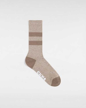 Brown Unisex Vans Original Crew (1 Pair) Socks Canada | VN3280764