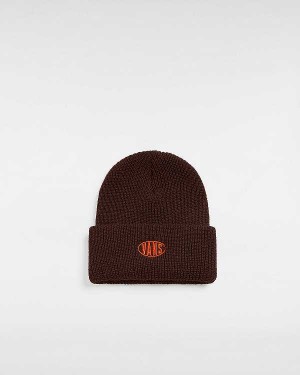 Brown Unisex Vans Spray On Cuff Beanie Canada | VN2830957