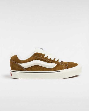 Brown Women Vans Knu Skool Sneakers Canada | VN6109835