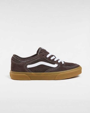 Brown Women Vans Rowley Classic Sneakers Canada | VN4328790